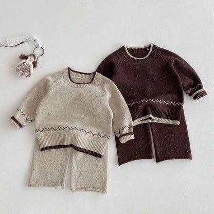 【BABY&KID】ジャカードカラフルドットニットセットアップSK092917