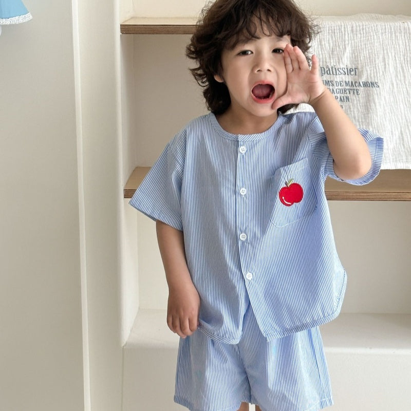【BABY＆KID】夏新作 りんご柄セットアップ、ワンピースSK063015