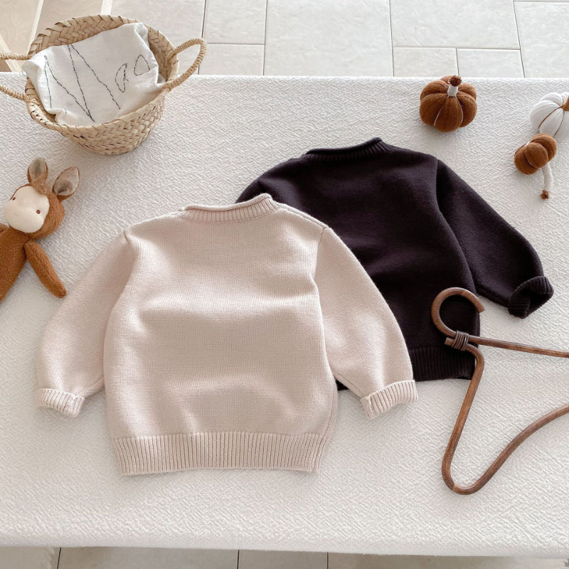 【BABY&KID】クルーネック無地セーターSK092926