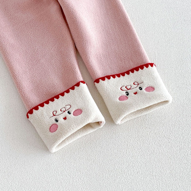 【BABY&KID】カートゥーン裏起毛ワンピース、トップス、レギンスSK108119