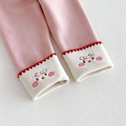 【BABY&KID】カートゥーン裏起毛ワンピース、トップス、レギンスSK108119