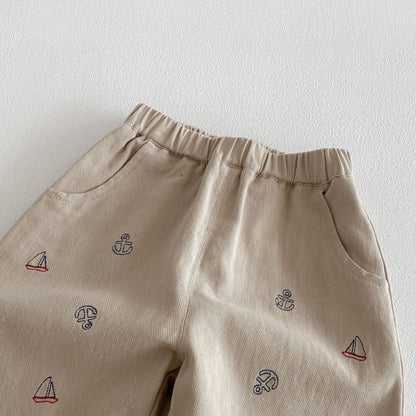 【BABY&KID】くま刺繍ボーダーポロシャツ、マリンカラーアウター、ニットベストSK103717