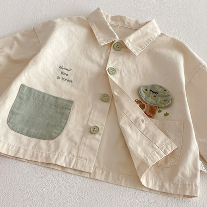 【BABY&KID】ツリー柄ロンT、襟付きシャツSK104112