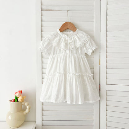 【姉妹服】夏新作 レースフリルロンパース、ワンピースSK081622