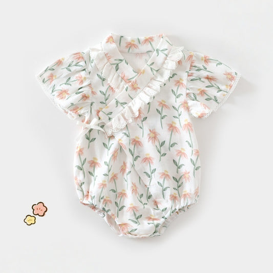 【BABY】夏新作ひまわりロンパースSK106313
