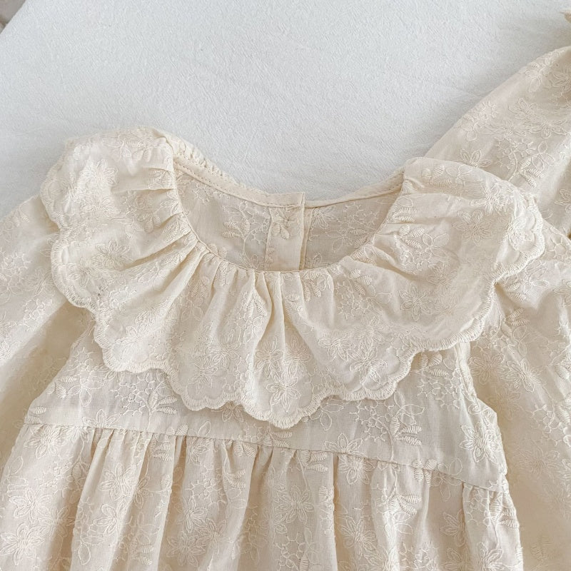 【BABY&KID】ラウンドネック刺繍ロンパース、ワンピースSK107920