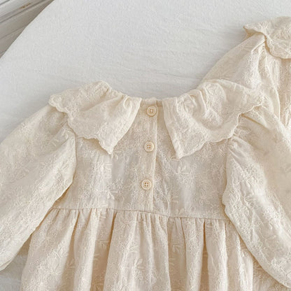 【BABY&KID】ラウンドネック刺繍ロンパース、ワンピースSK107920