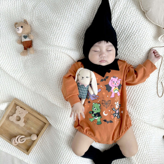 【BABY】ハロウィンアニマルプリントロンパースSK100904
