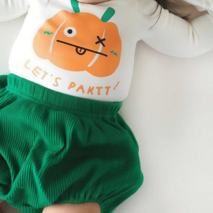 【BABY】かぼちゃプリントセットアップ＆帽子SK101714