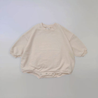 【BABY&KID】シンプルデザインロンパース　全5色SK11353