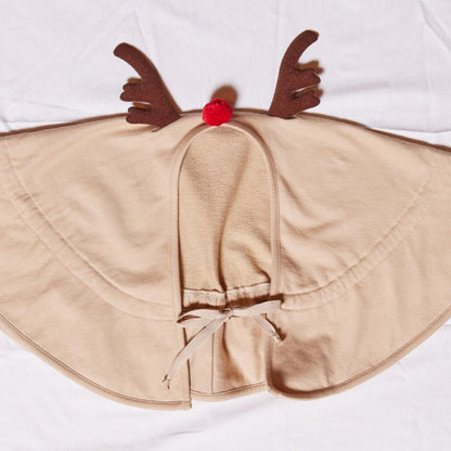 【BABY】クリスマスボーダーカバーオール、トナカイポンチョSK102817