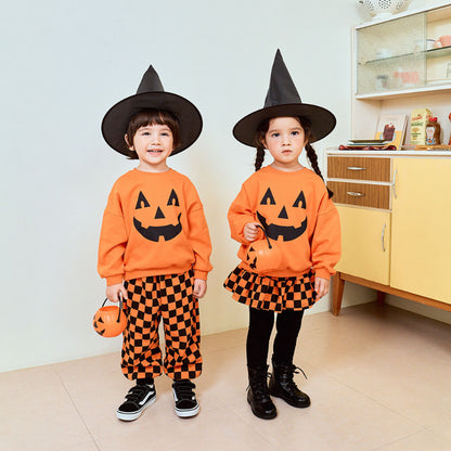 【BABY&KID】かぼちゃ風キッズセットアップSK101716