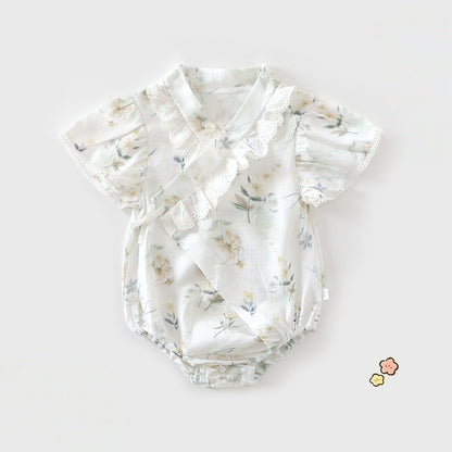 【BABY】夏新作レースフラワーロンパースSK106312