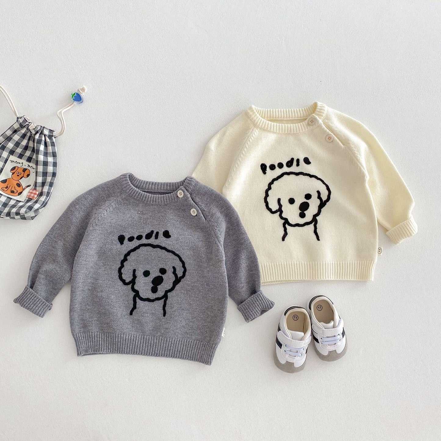 【BABY&KID】ペット柄可愛いセーターSK030718