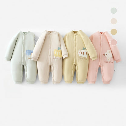【BABY】New Winter Collection Macaron Color Quilted Coverall SK108217