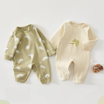 【BABY】カートゥーンプリントサイドオープンカバーオールSK107518