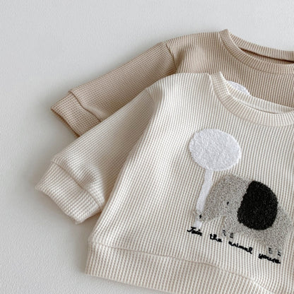 【BABY&KID】ぞうワッフルセットアップSK092717