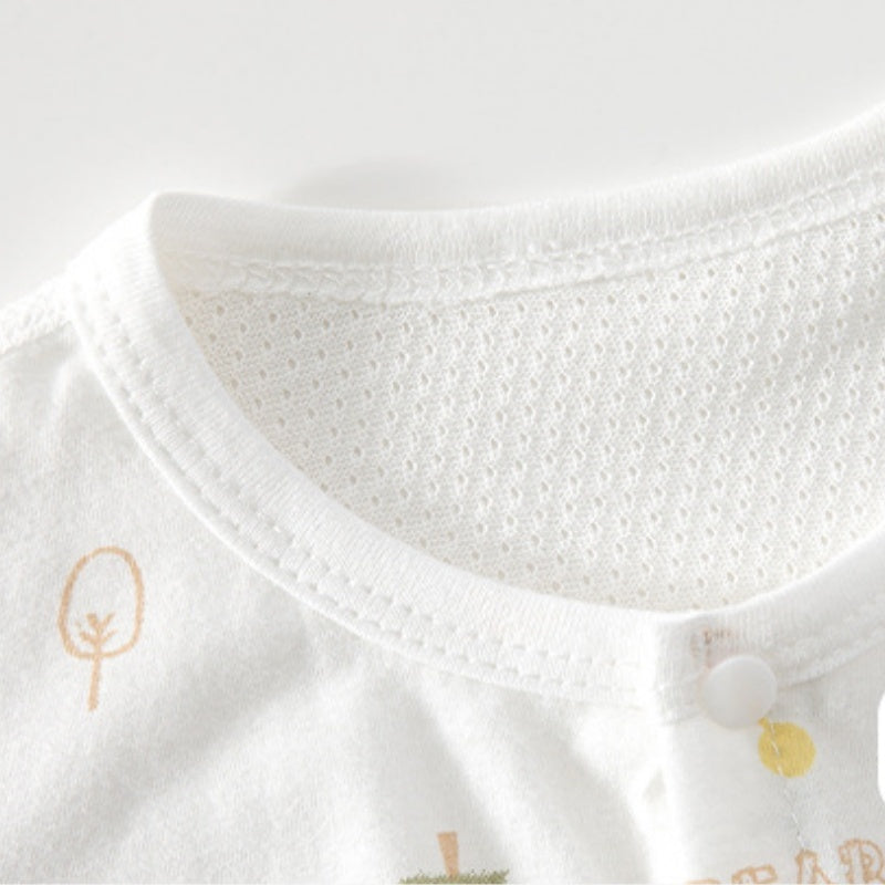 【BABY】夏新作小花柄綿カバーオールSK106315