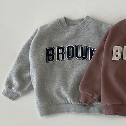 【BABY】BrownオシャレトレーナーSK031416