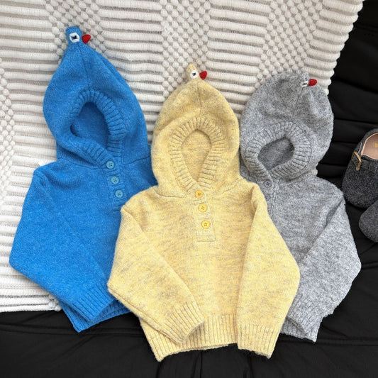【BABY&KID】New Winter Collection: Cartoon Pointy Hood Knit SK107702