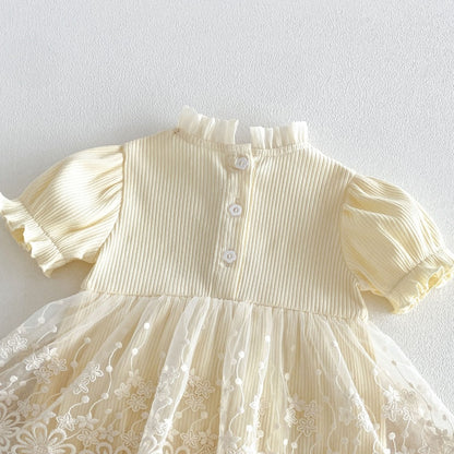 【BABY】夏新作レースリボンロンパースSK106512