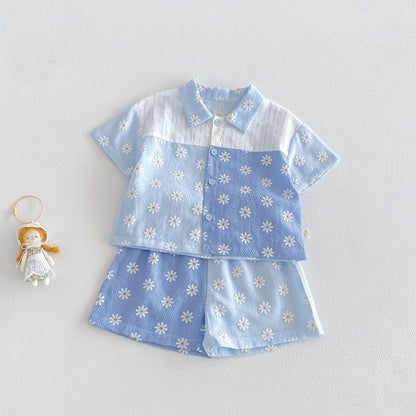 【BABY&KID】夏新作フラワー総柄ワンピース、セットアップSK106103