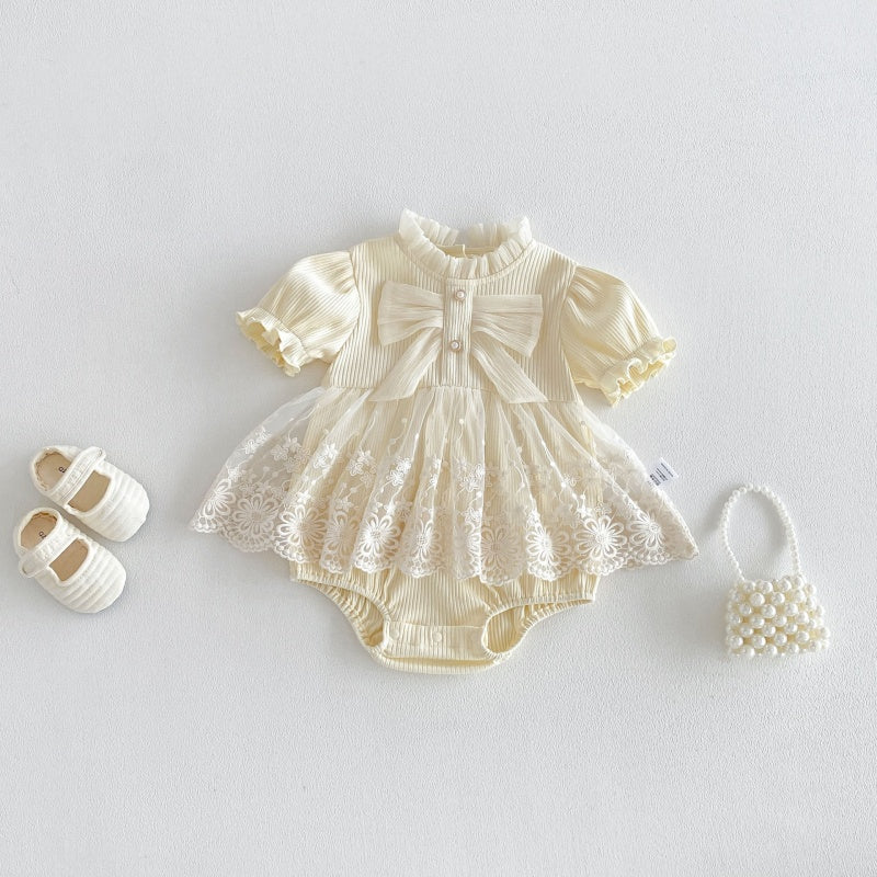 【BABY】夏新作レースリボンロンパースSK106512