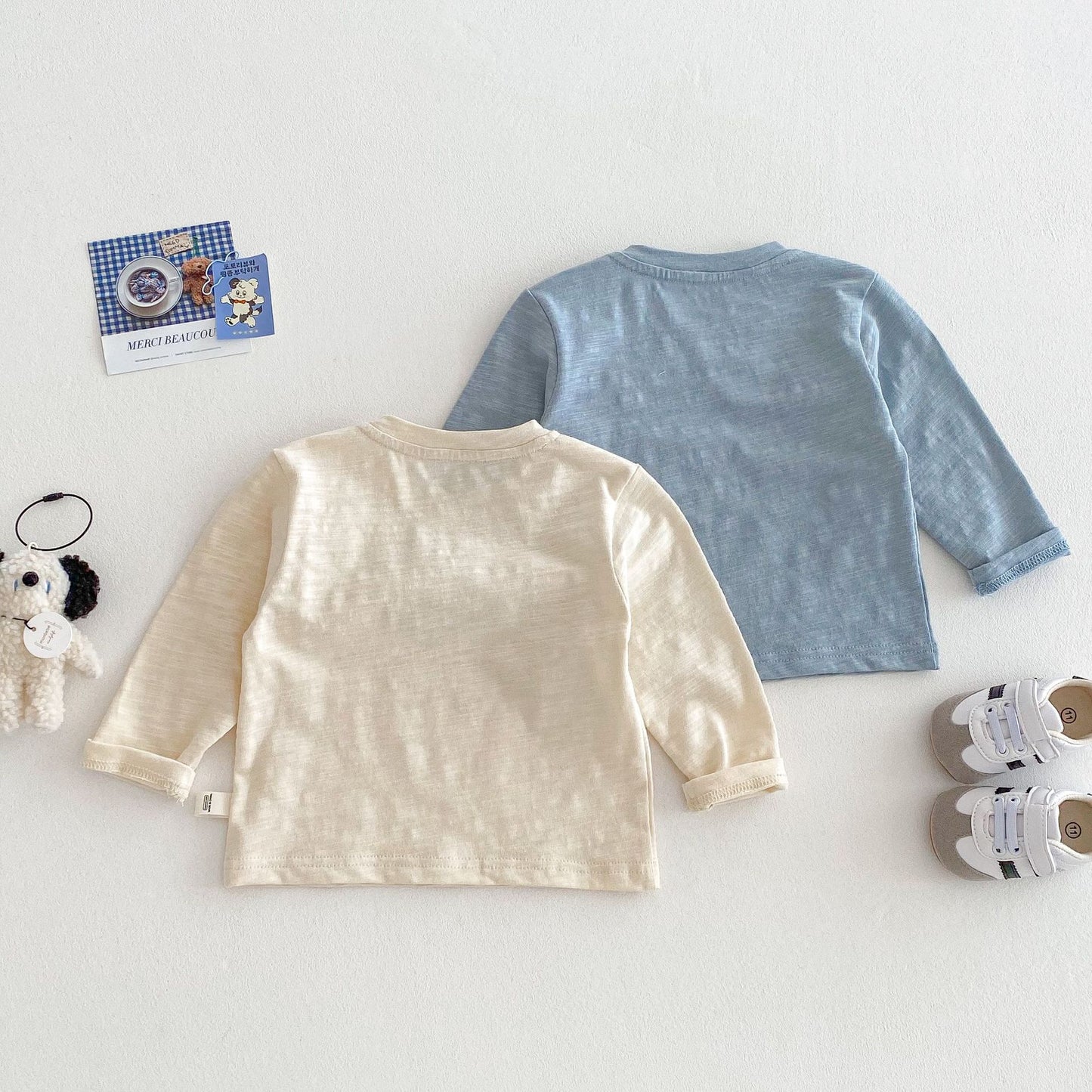 【BABY&KID】犬ロゴ長袖シャツSK030719