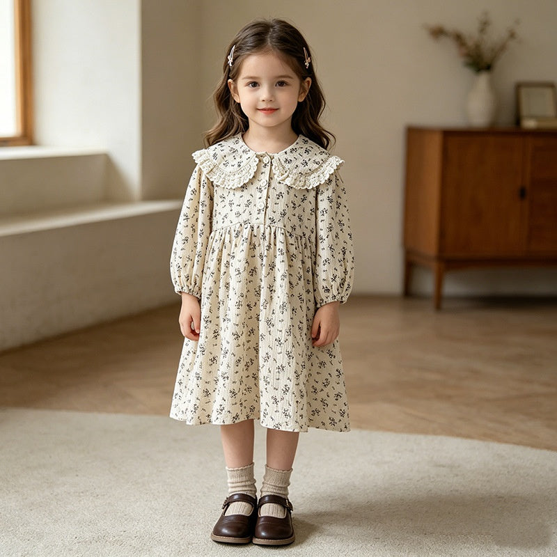 【BABY&KID】コットン小花柄ロンパース、ワンピースSK107919