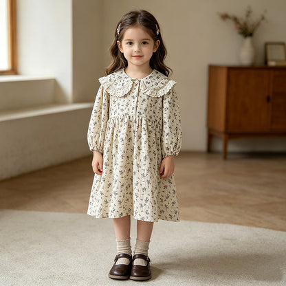 【BABY&KID】コットン小花柄ロンパース、ワンピースSK107919