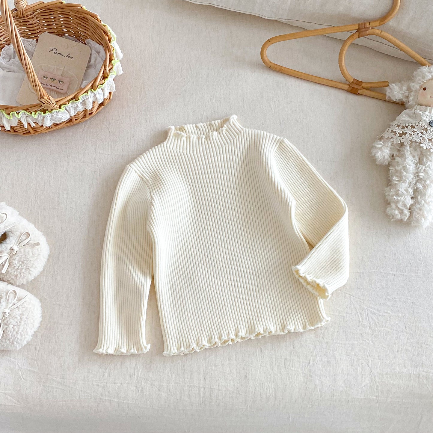 【BABY&KID】冬新作刺繍裏起毛ワンピースSK102905