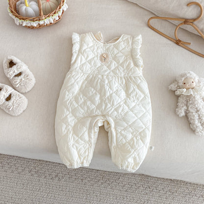 【BABY】キルティングノースリーブカバーオールSK102933