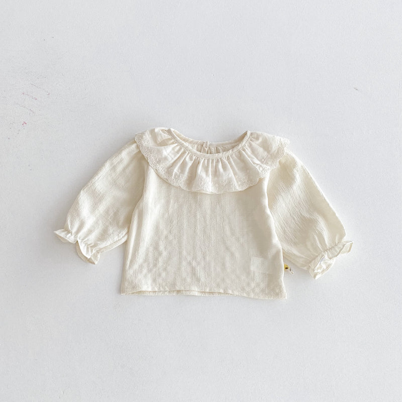 【BABY&KID】カバーオールサロペット＆レース襟インナー2点セットSK092322