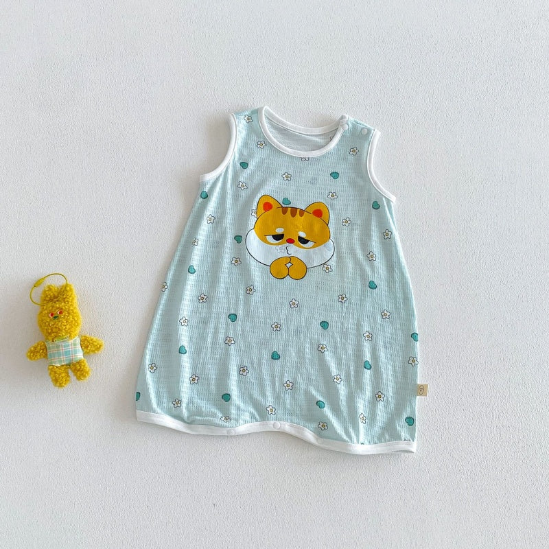 【BABY】夏新作ドット小花柄カバーオールSK105610