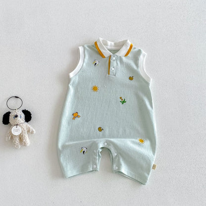 【BABY】夏新作カートゥーンプリントカバーオールSK105609