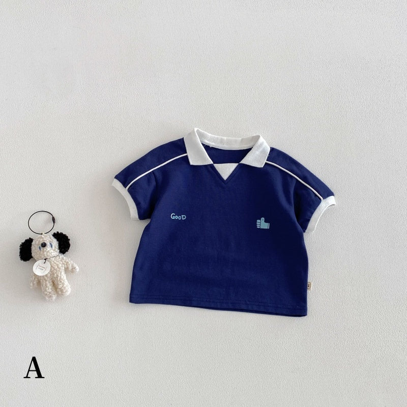 【BABY&KID】夏新作配色ロゴTシャツ、ショートパンツSK104624