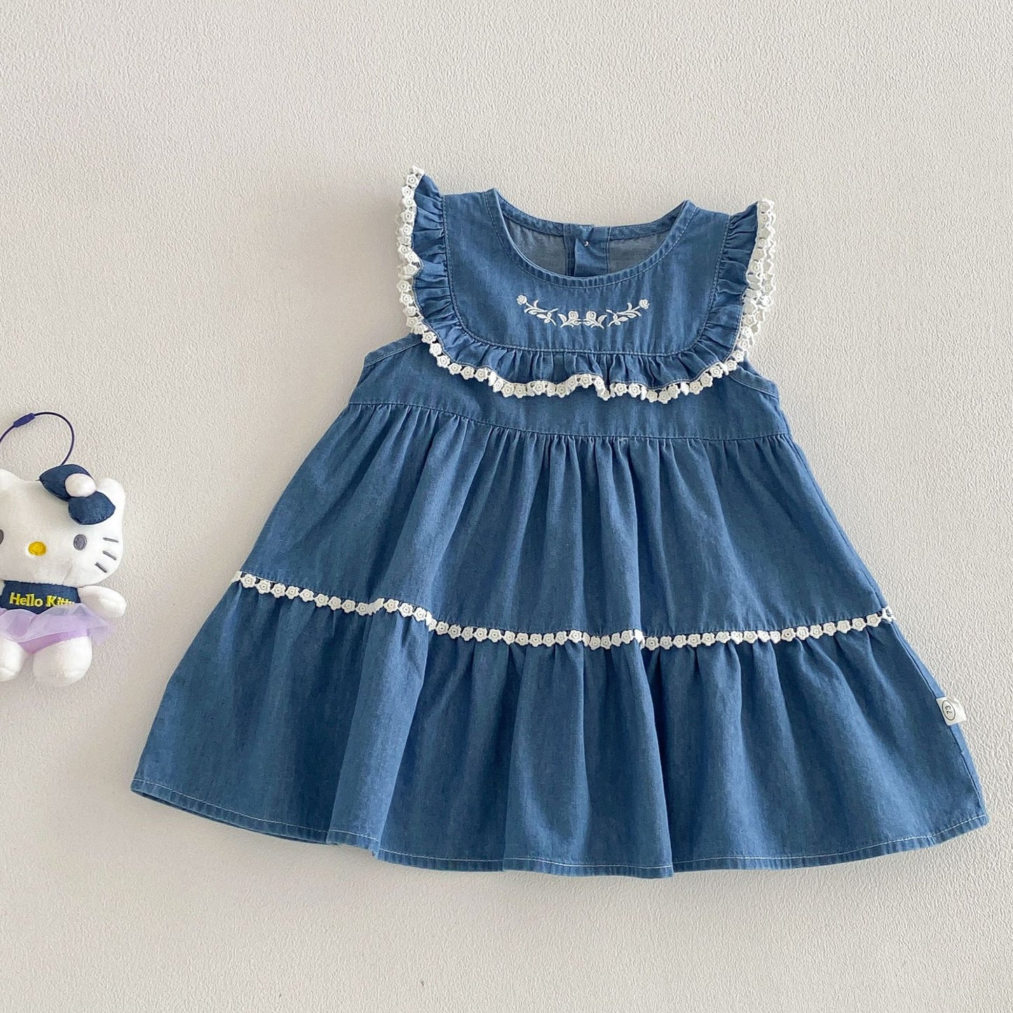 【BABY&KID】夏新作 フリルスリーブワンピースSK105111