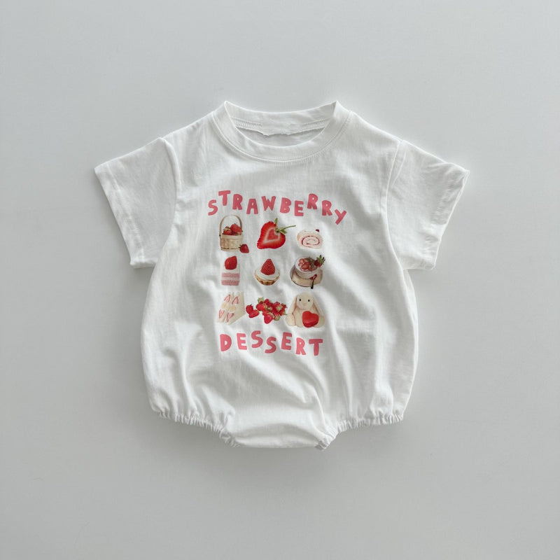 【オトク】【BABY】夏新作 プリントコットンロンパース、TシャツSK071804