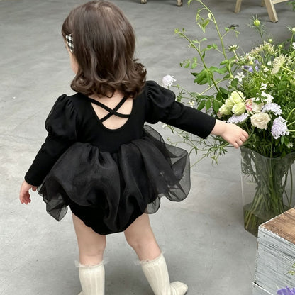 【BABY】チュールニットロンパースワンピースSK107412