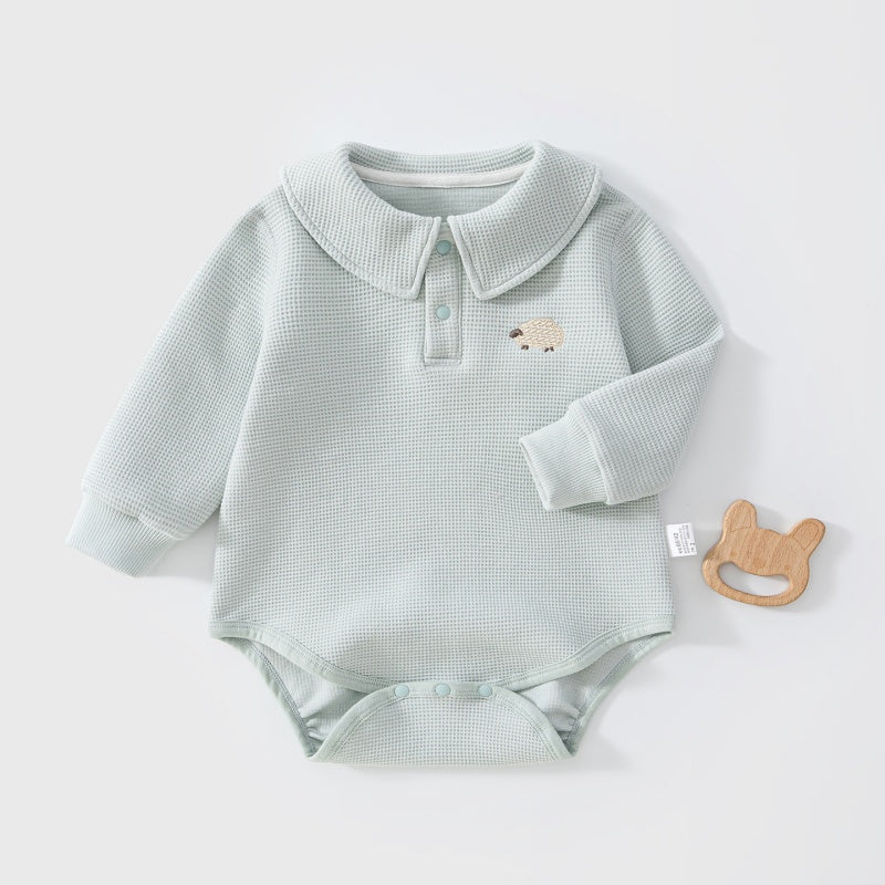 【BABY】ワッフル刺繍ロンパースSK107519