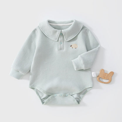 【BABY】ワッフル刺繍ロンパースSK107519