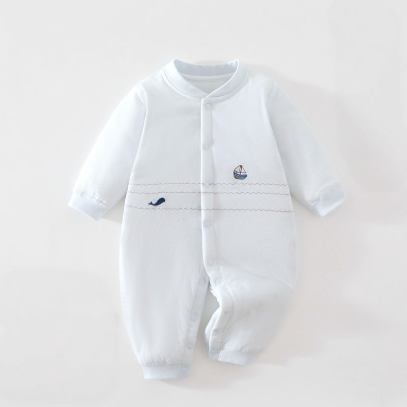 【BABY】Winter New Arrival Embroidered Quilted Coverall SK108210