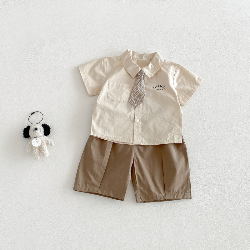 【BABY】夏新作学院風シャツセットアップSK104805