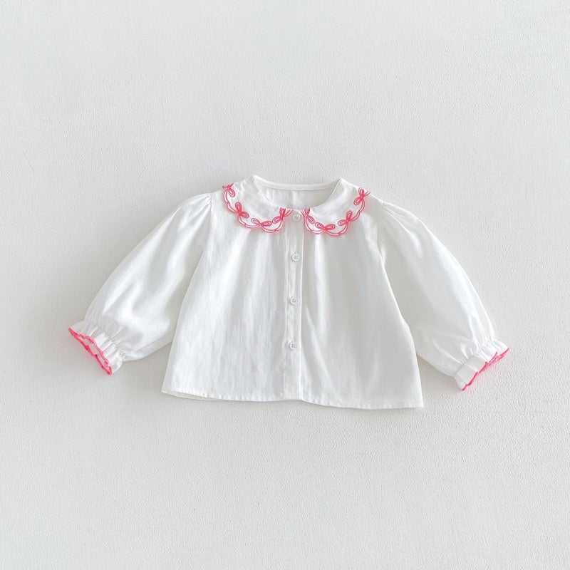 【BABY&KID】無地丸襟シャツSK107207