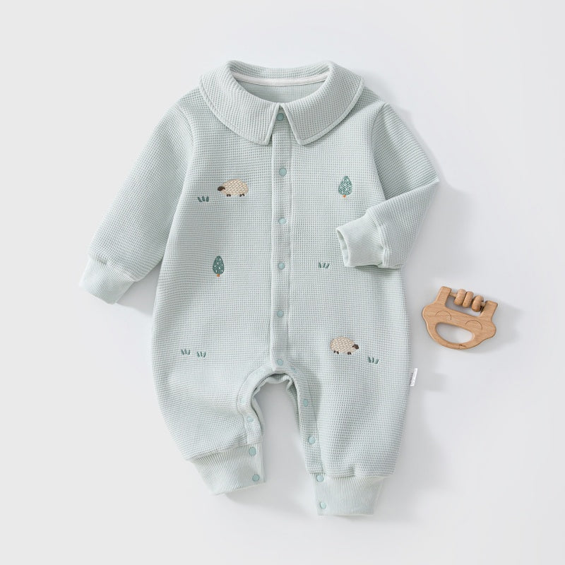 【BABY】ワッフル刺繍カバーオールSK107524
