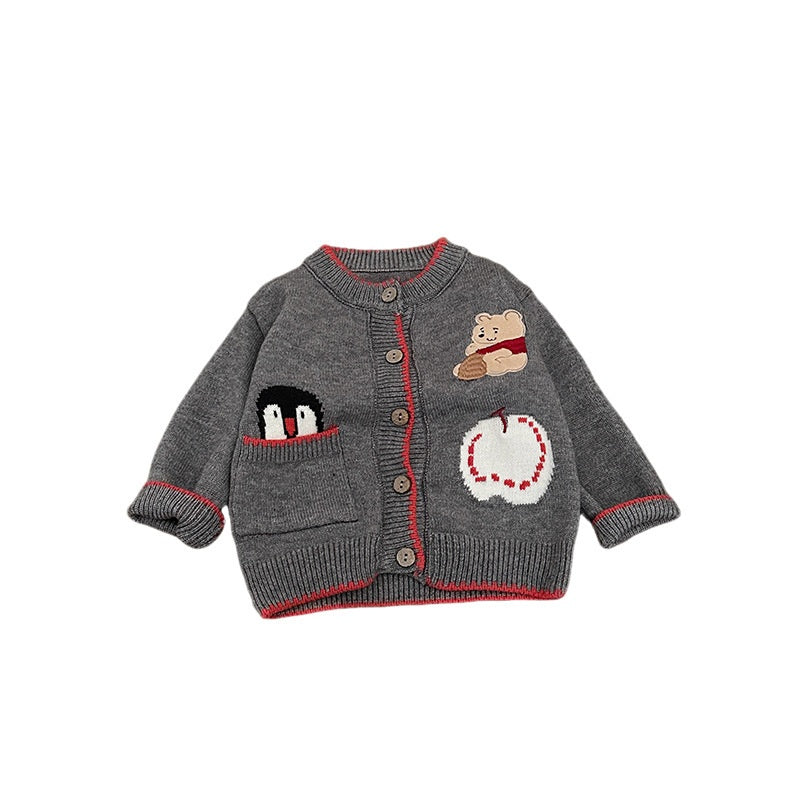【BABY&KID】くまさんニットカーディガンSK104127