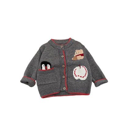 【BABY&KID】くまさんニットカーディガンSK104127