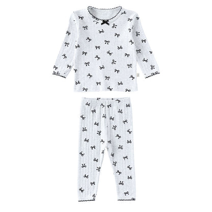 【BABY&KID】北欧風ハート、蝶結びセットアップSK101331