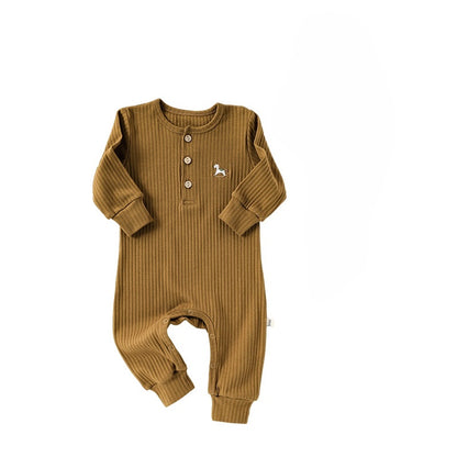 【BABY】北欧風ポニー刺繍カバーオールSK101316