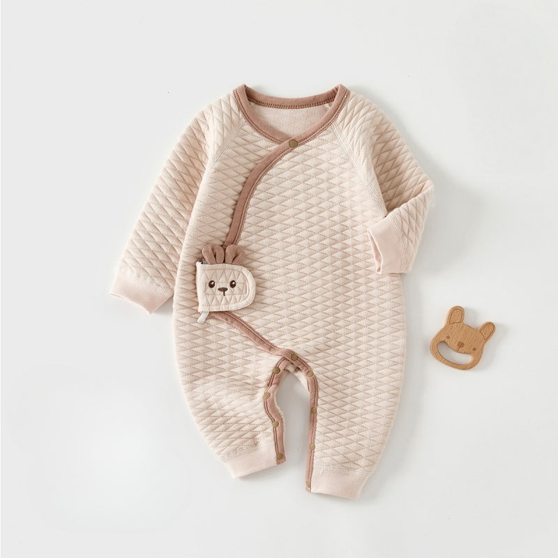 【BABY】冬新作北欧風無地薄綿カバーオールSK102609